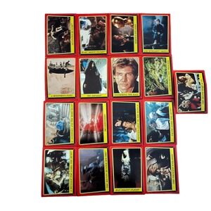Vintage 1983 Star Wars Return Of The Jedi Trading Card Red Border Topps Lot 17